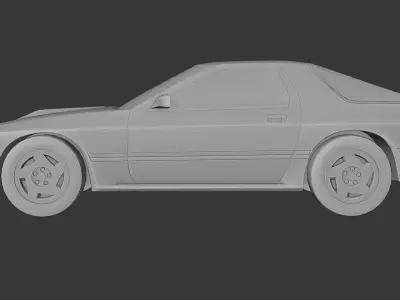 Mazda RX7 FC 3D print model