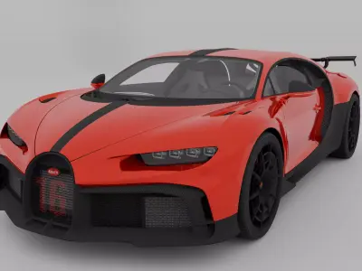 Bugatti Chiron R 3D model