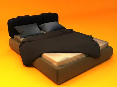 bedroom bed Free 3D model