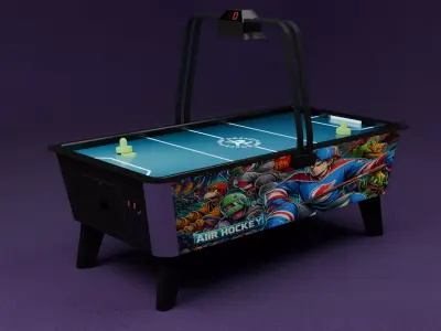 Urban Air-Hockey Table 3D model