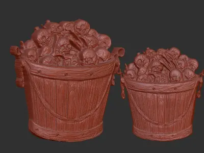 bucketskull cnc  3D print model