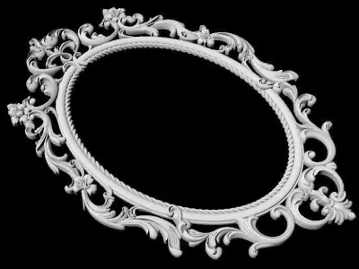carved mirror 3D model 8