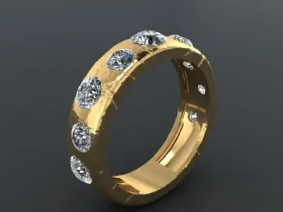 colored ring  3D print model