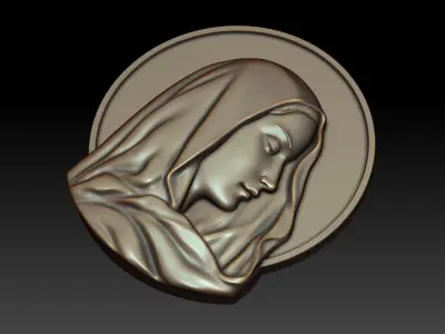 Virgin Mary 9 3D print model