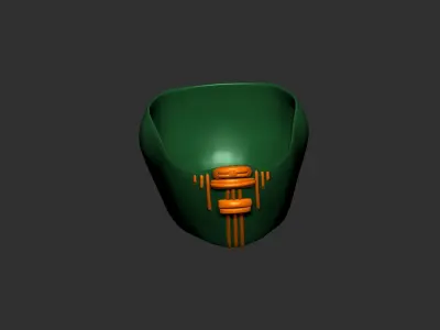 helmet high poly sculpt 3d printable ver 7 3D model 3D model 14