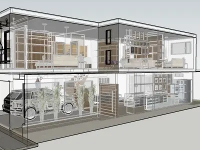 casa comercial 3D model