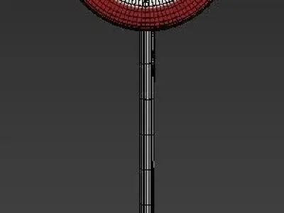 Circle Road Sing 3D model