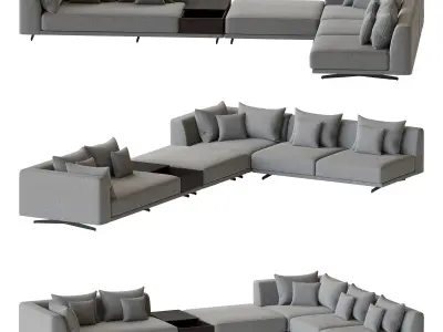 Endless sofa 3 3D model