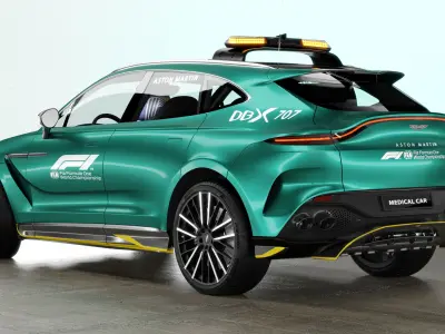 Aston Martin DBX707 Medical Car formula 1 3D model