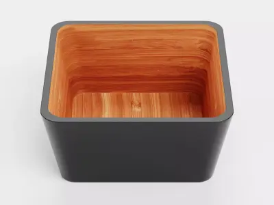 -Bamboo Bowl V6- Low-poly 3D model