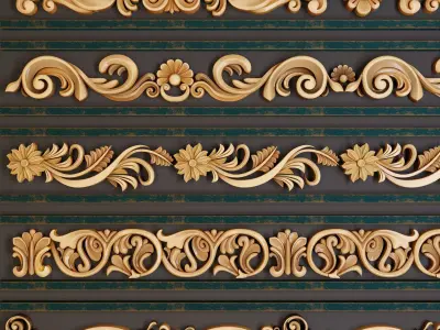 Ornament Trim Vol 01 3D model