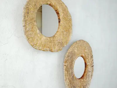 Vintage Javanese Mirrors 3D model