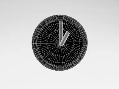 One O Clock Low-poly 3D model