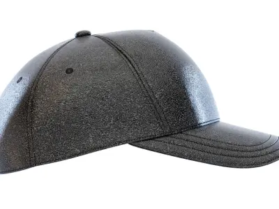 Leather Baseball Cap 3D model