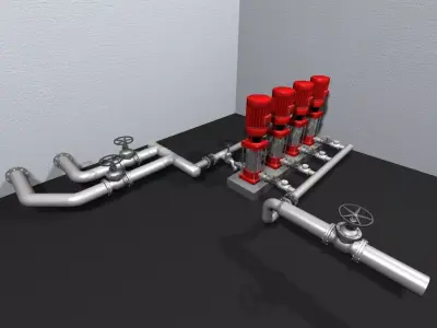 Booster Pump 3D model