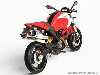 Ducati Monster 796 3D model