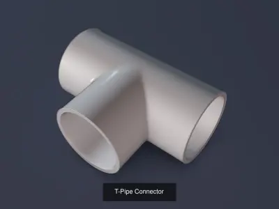 Pipe Connectors - Set of 3 3D Model Collection