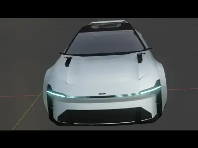 Futuristic Concept ST sports car 3D model