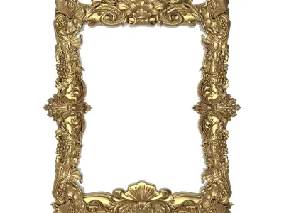 Carved Picture Frame 3D model