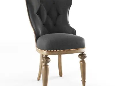 Table chair classic 01 3D model