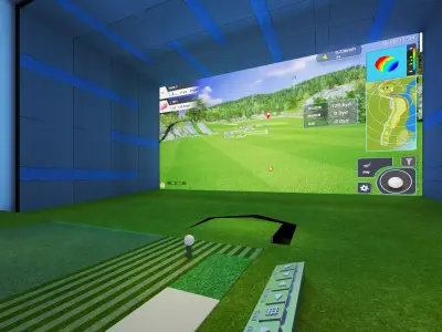 golf interior 3D model
