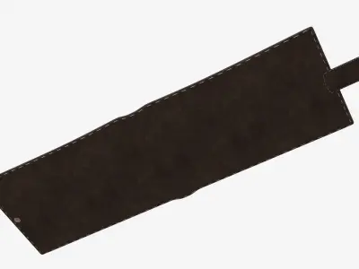 Leather wallet 3D model