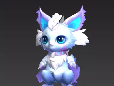flying squirrel Low-poly 3D model