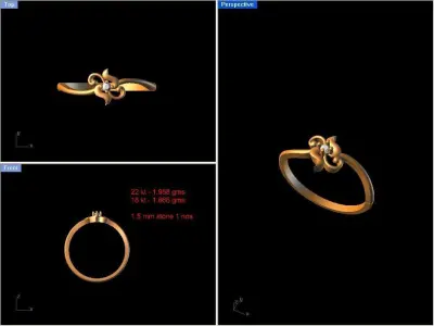 ladies ring ks 02 3D print model