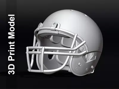 Contemporary Football Helmet 3D print model