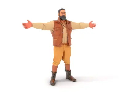 Explorer Outfit Character Model Pack Low-poly 3D model