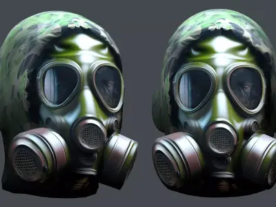 Helmet 3d model military combat Military Low-poly Low-poly 3D model 65