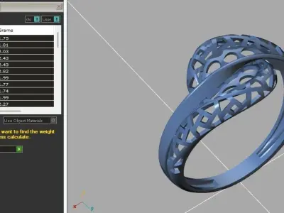 Fancy Womens Rings Plain Rings Ready STL 3DM Models Rings 3D print model 7