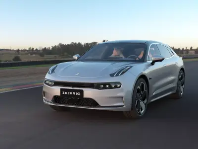 2023 Zeekr001 with lowpoly interior Low-poly 3D model