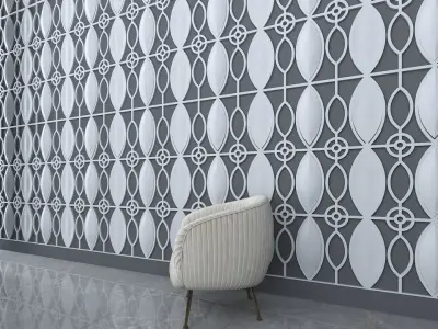 3d wall panel  Low-poly 3D model