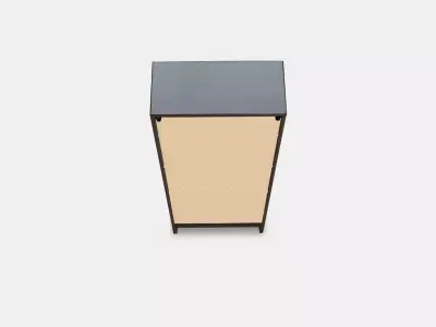 IDANAS High cabinet w gls-drs and 1 drawer 2 Low-poly 3D model