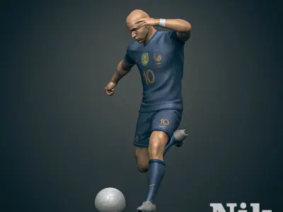  Kylian Mbappe 3D Printable 5 3D print model