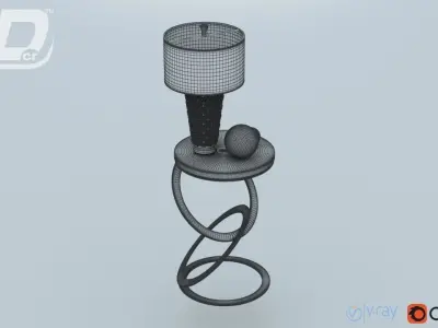 Yorjan Side Table Set 3D model