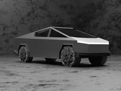 tesla cybertruck Free 3D model