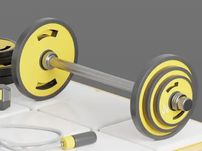 Gym isometric 3D model