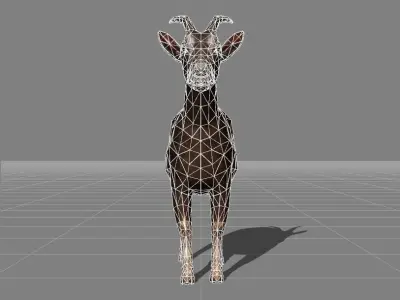 Goat v1 Low-poly 3D model