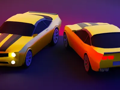 Chevrolet Camaro Low-poly 3D model