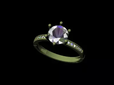 Eternal Shine Ring 3D print model