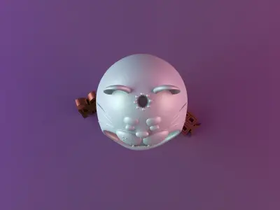 Tiger Sculpture Desk Organizer Entryway Key Holder 3D print model