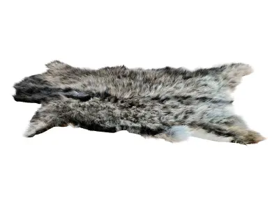 Decorative goat skin 3D model
