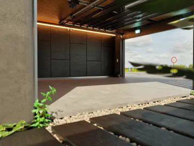 Modern Garage 3D model
