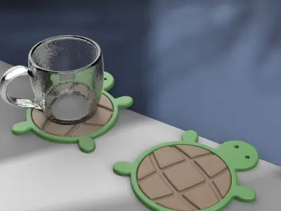 Turtle coaster Free 3D print model