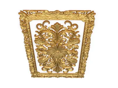 classical door decor 01 3D model