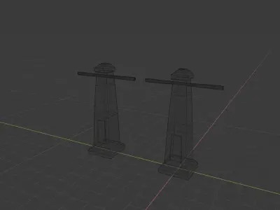 Stylized Runic Pillar  Free low-poly 3D model