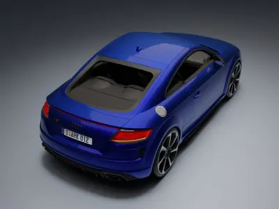 Audi TT RS Low-poly 3D model