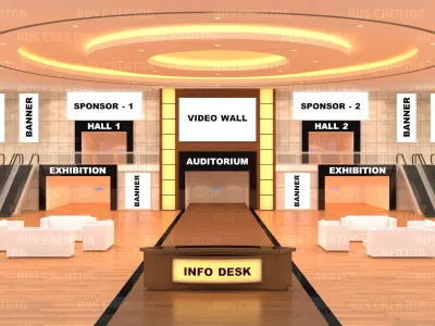 Virtual Lobby 3D model